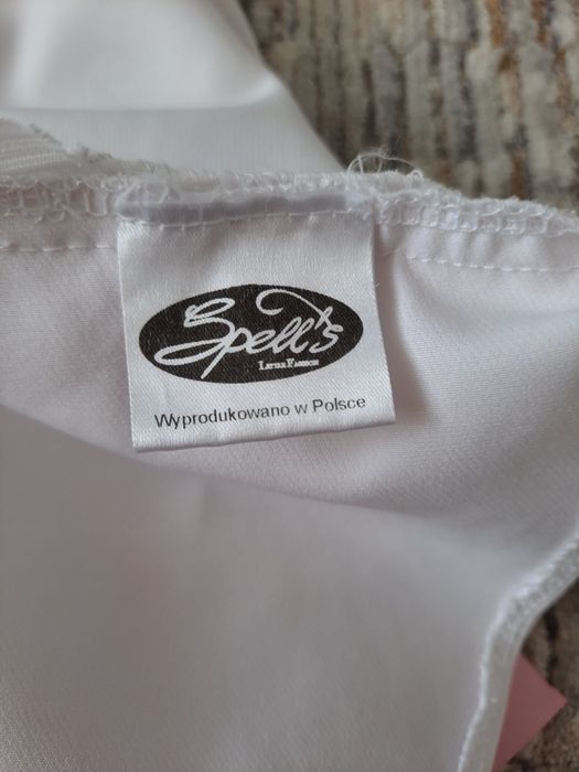 Sukienka chrzest kokardka falbanki Spell's