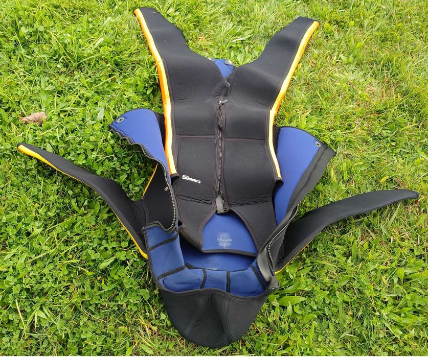 Fato 2pçs. CAMARO Áustria neoprene 8mm p/ mergulho / surf / caça subm.