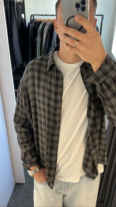 NEW ORIGINAL ! Чоловіча сорочка ZARA в клітинку