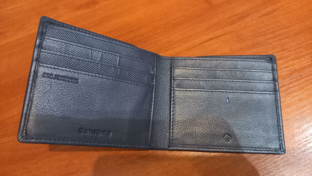 Portfel męski samsonite granatowy nowy