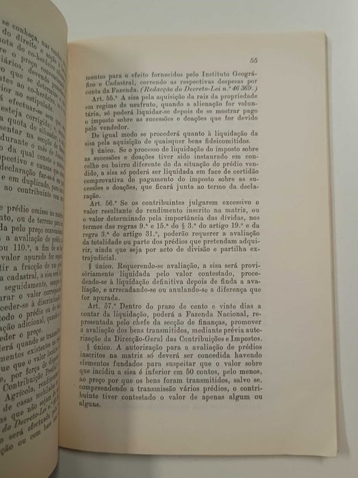 Código da Sisa e do Imposto sobre as Sucessões e doações