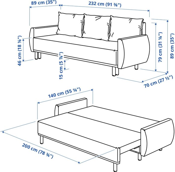 Sofá-cama GRUNNARP
