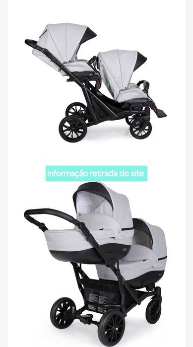 Carrinho trio gémeos