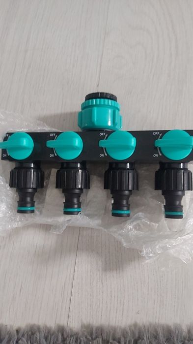 Czwórnik  przelewowy do ogrodowego węża