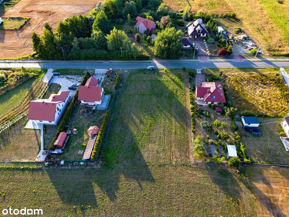 Działka budowlana 1169 m² w Zębicach | prąd + woda | MPZP - Widok 4