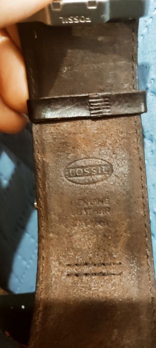 Relógio Fóssil C/ pulseira em pele