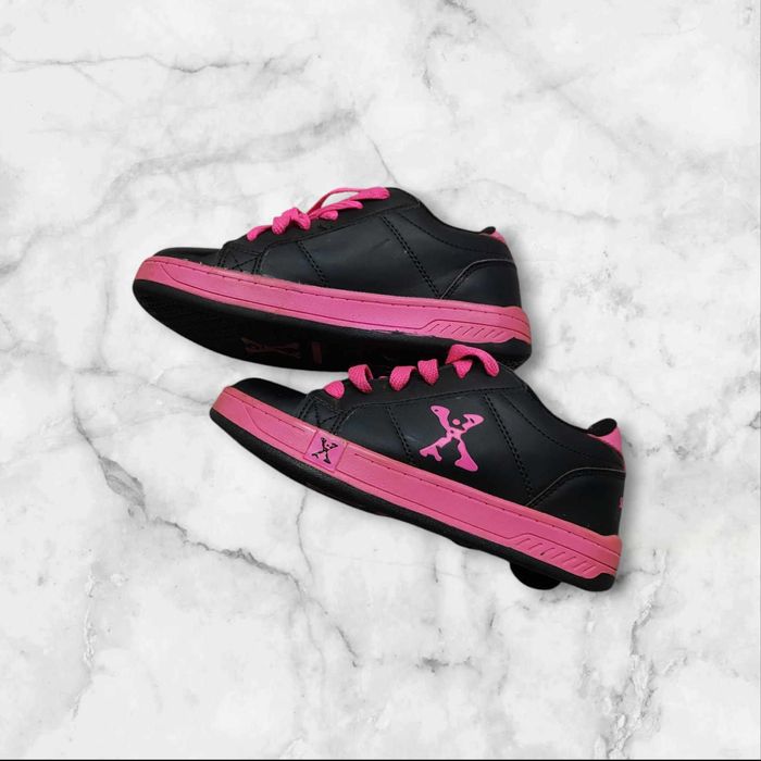 Butorolki dla dziewczynki czarne różowe rozmiar 33