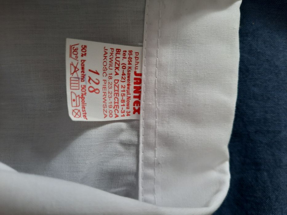 Biała koszula dla dziewczynki