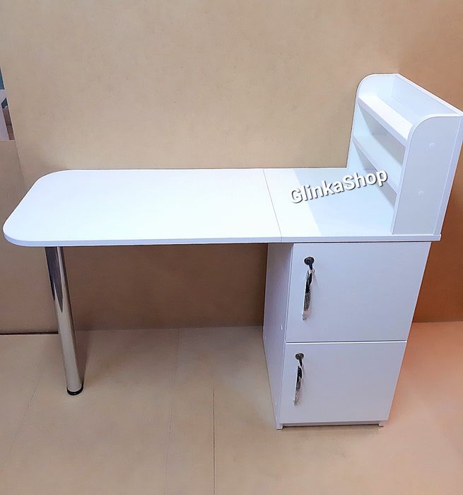 Стіл манікюрний Поличка для лаків Стол маникюрный Для майстра манікюру