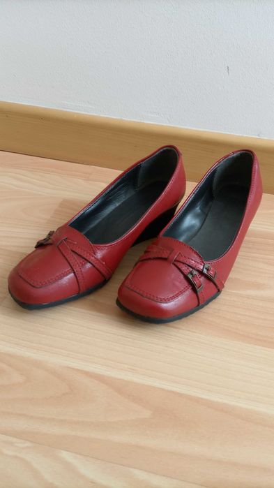 Sapatos Vermelhos salto cunha 4,5 cm - Tamanho 37