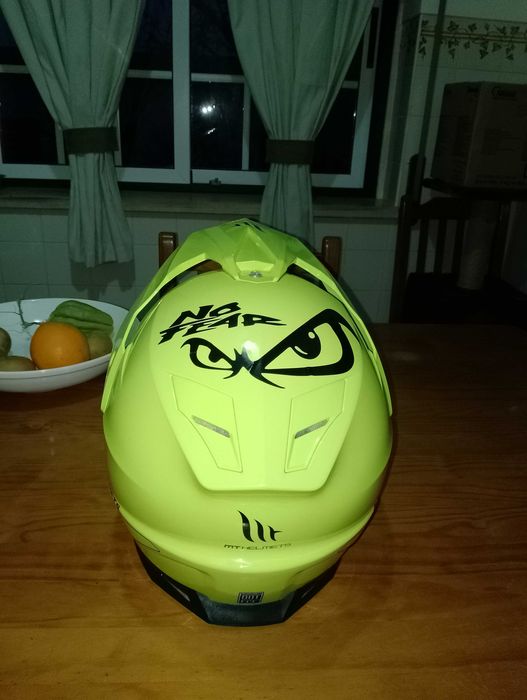 Capacete dual sport enduro motocross trail