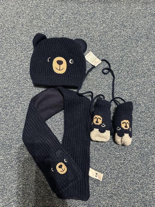 Набір-Шапка,шарф,рукавиці