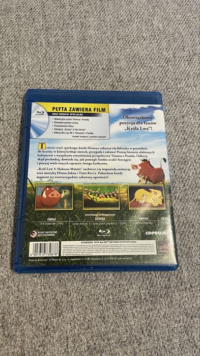 Krol Lew 3 Hakuna Matata Disney Blu-ray PL