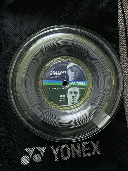 Струна Yonex Poly Tour Pro Flash Yellow Ta poly Tour Strike Grey (200)
