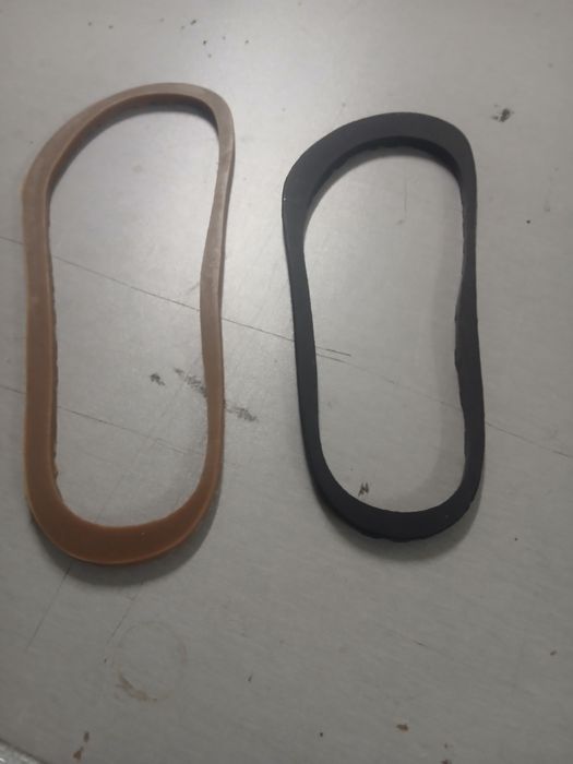 Restos de borracha de solas