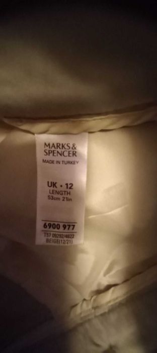 spódnica beżowa Marks & Spencer