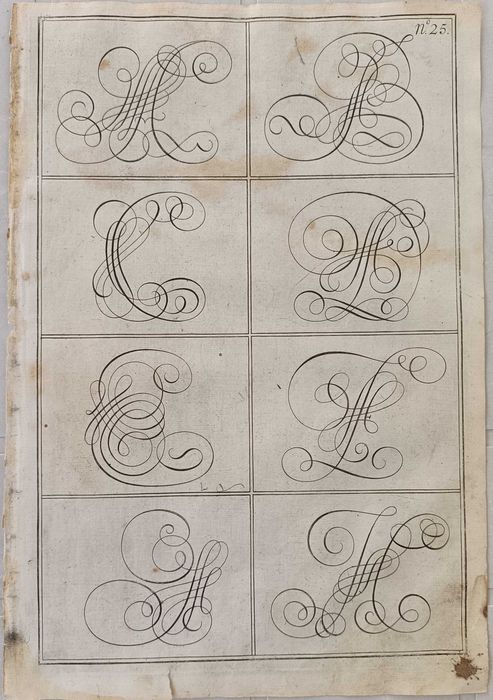 Nova Escola para aprender a ler escrever e contar – 1722 – Abecedários em 2/3 folhas