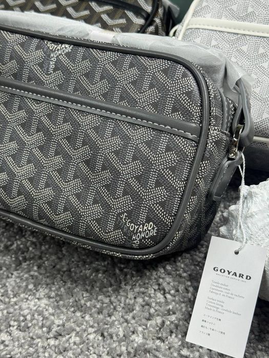 Сумка Goyard мужская через плечо барсетка черная Гоярд кожаная Paris