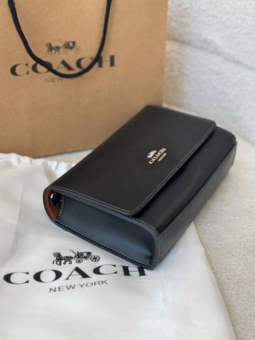 Сумка Coach чорна mini
