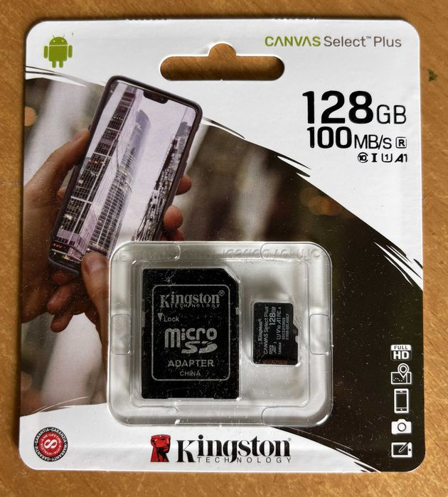Karta pamięci microSD Kingston 128GB Nowa