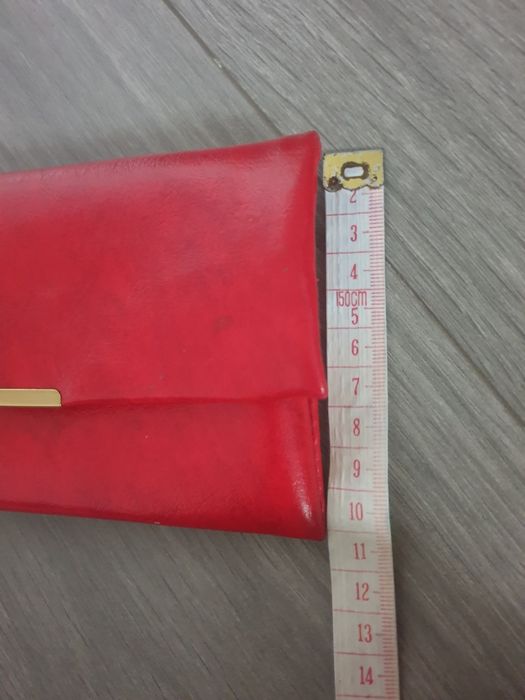 Portfel damski czerwony 15 cm x 10 cm