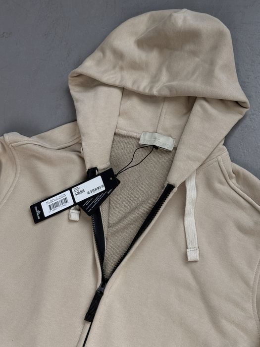 БЕЗ ПЕРЕДОПЛАТИ: Зіп худі Stone Island Beige Ghost