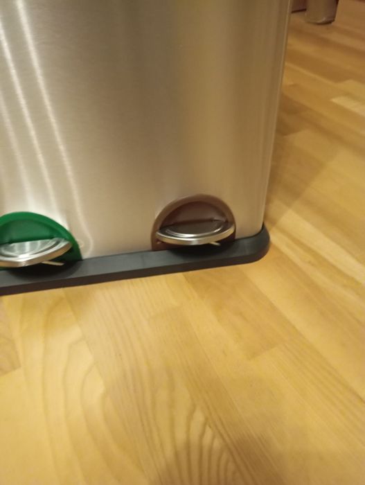 SONGMICS Kosz na śmieci 45 l trzykomorowy do segregacji