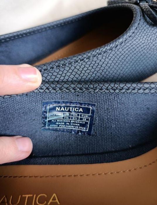 Балетки жіночі 38 темно-сині туфлі без каблука nautica
