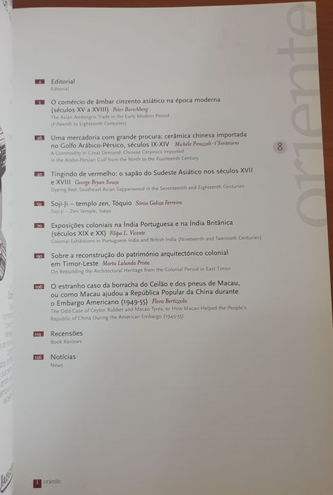 Revista Oriente n⁰ 8
