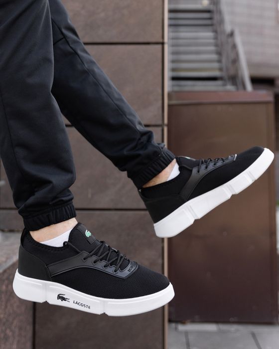 Lacoste Black White, чоловічі кросовки