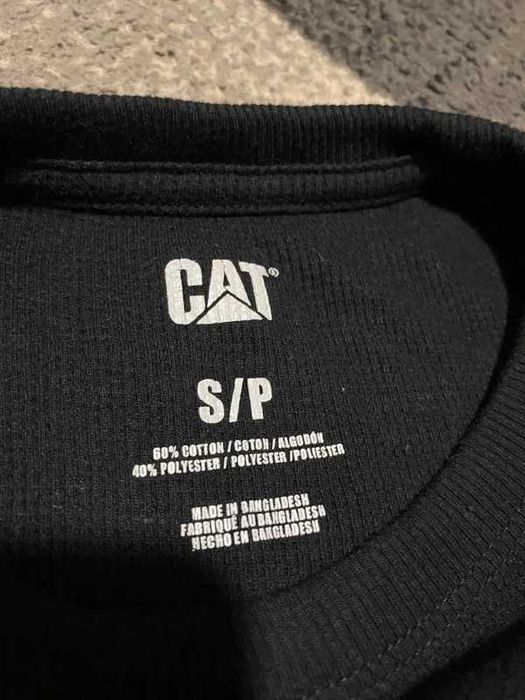 Cienka bluza longsleeve CAT Caterpillar S czarny black workwear