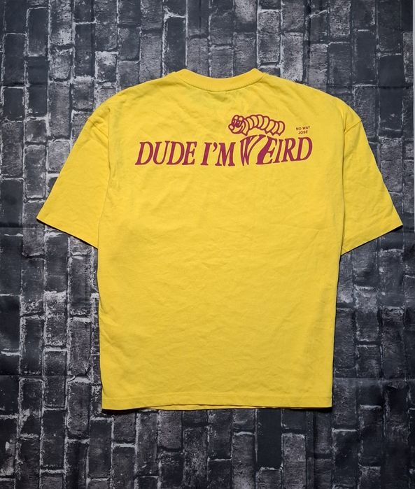 ZARA koszulka męska, t-shirt dude i'm weird, bawełna