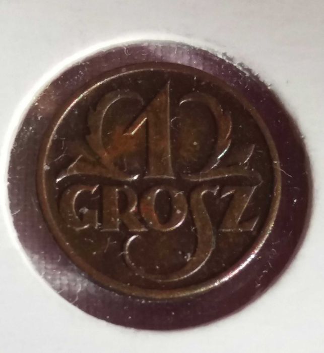 g M268,,  stara moneta 1 grosz 1925 Polska II starocie wyprzedaż