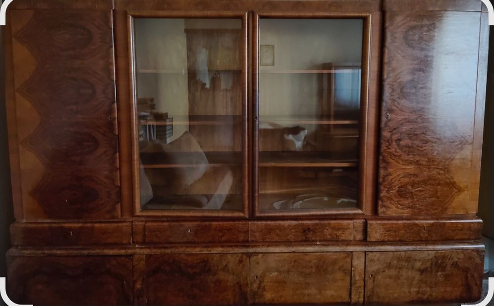Biblioteka, kredens, Witryna Art Deco