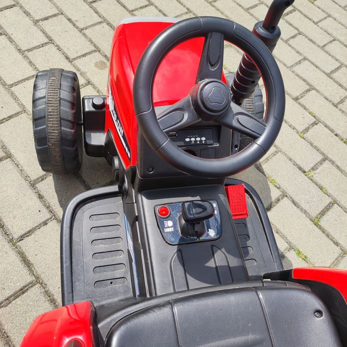 Traktorek dziecięcy elektryczny + przyczepa