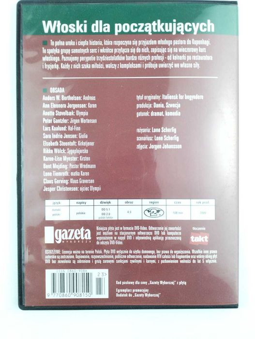 Włoski dla początkujących film DVD