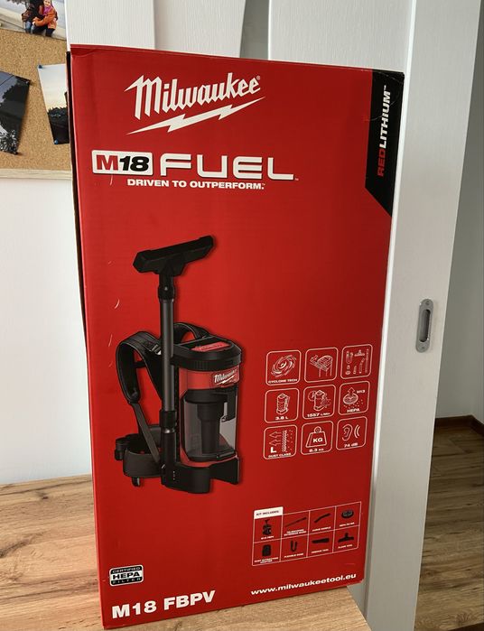 Milwaukee M18 FBPV-0 Odkurzacz plecakowy