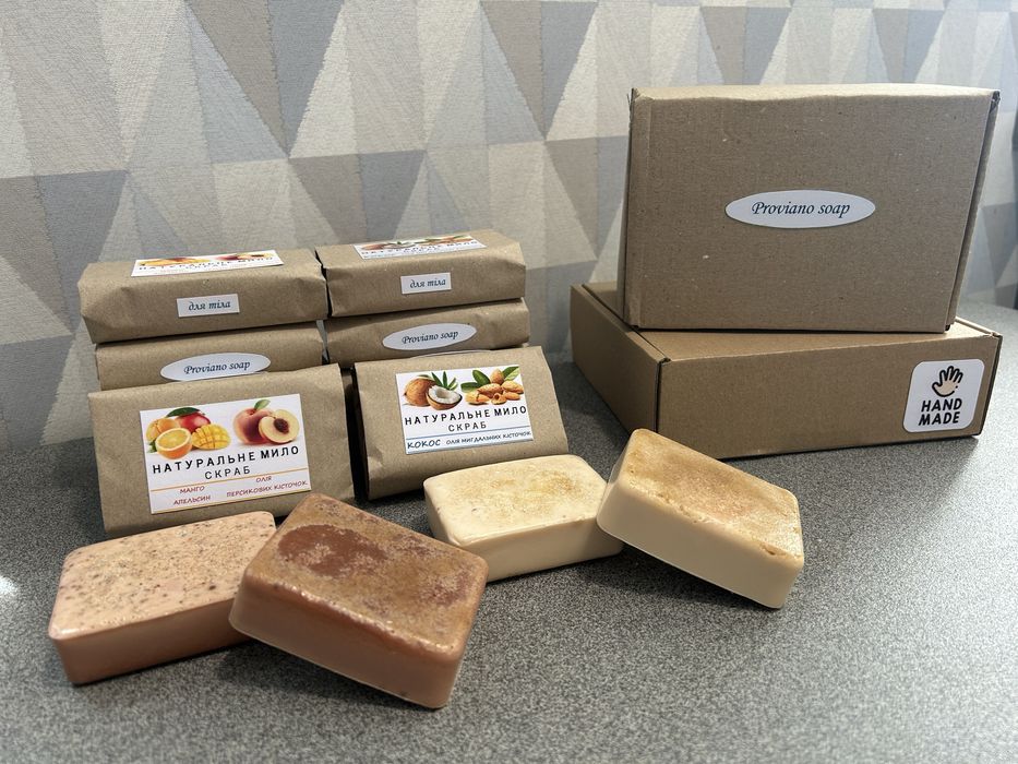 Мило скраб натуральне ручної роботи * мыло скраб ручной работы