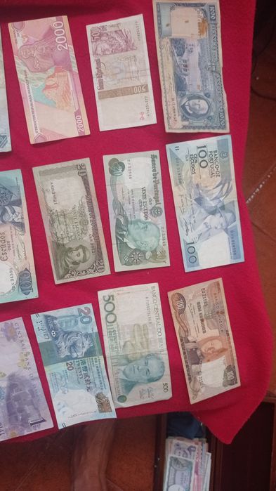 Lote de notas de vários países