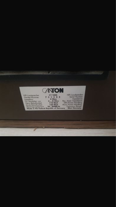 Canton CT1000 Kolumny