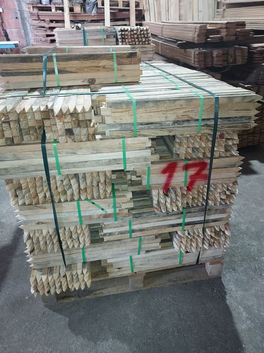 Vigas de pinho maciça