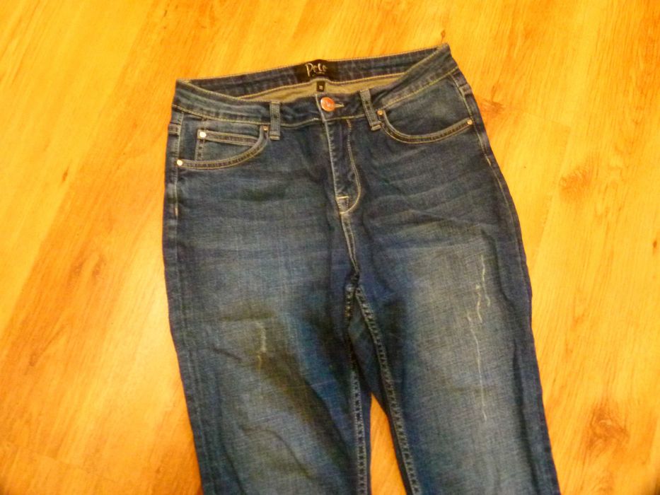Poco By Pippa spodnie jeans rurki z przetarciami rozm 38 M