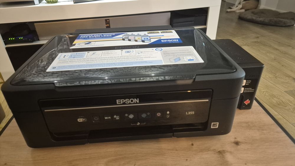 NOWA drukarka Epson L355 z kompletem tuszy XXL do samonapełniania