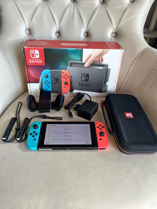 Nintendo Switch stan db + akcesoria