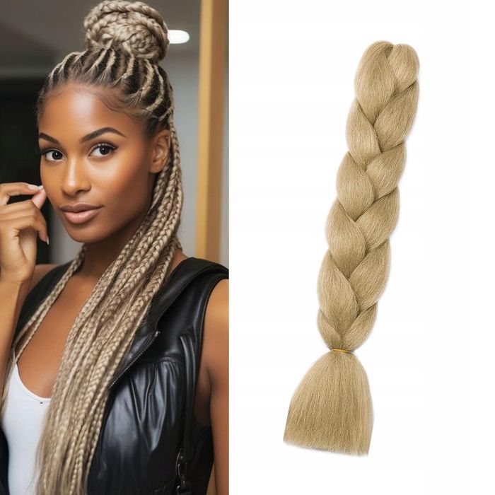 Włosy Syntetyczne Kanekalon 60 cm 100g (Blond)