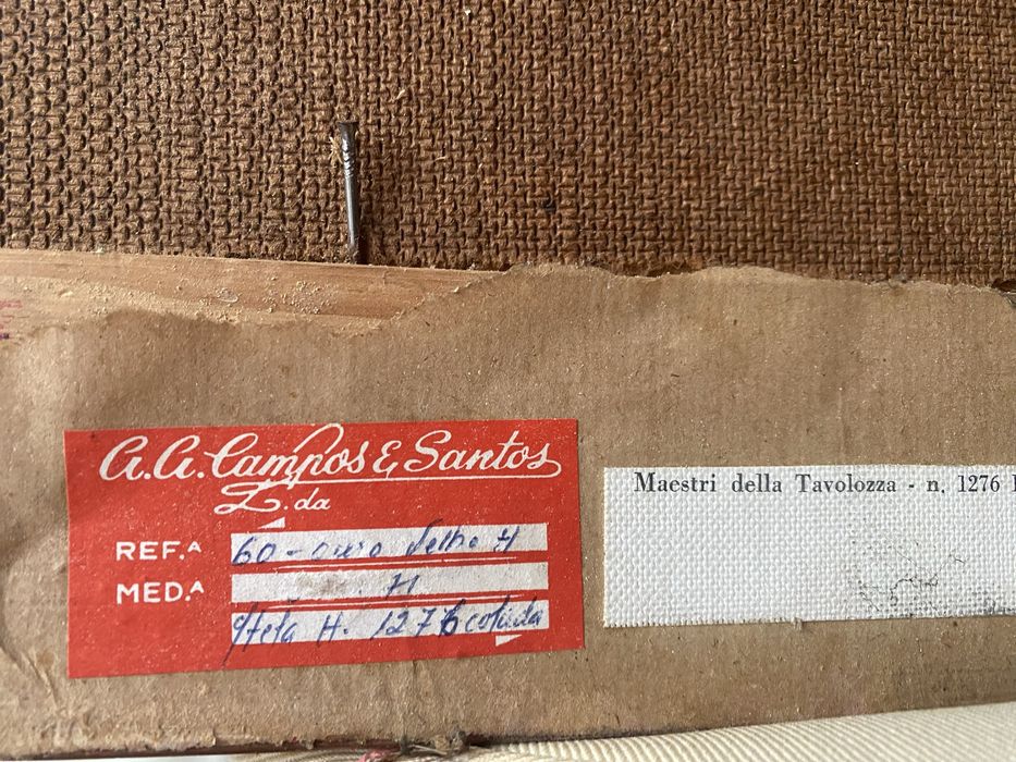 Belissimo quadro de Giovanni Sangalli, pintor italiano do sec. XX