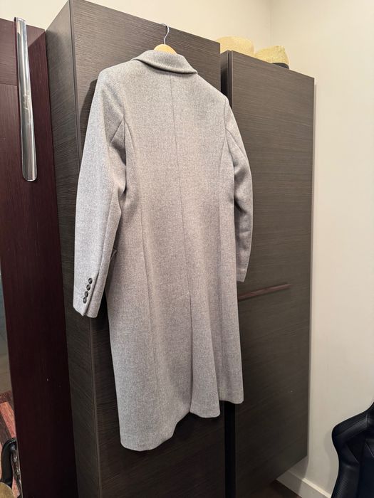 Пальто Weekend Max Mara 42eu вовна двобортне міді