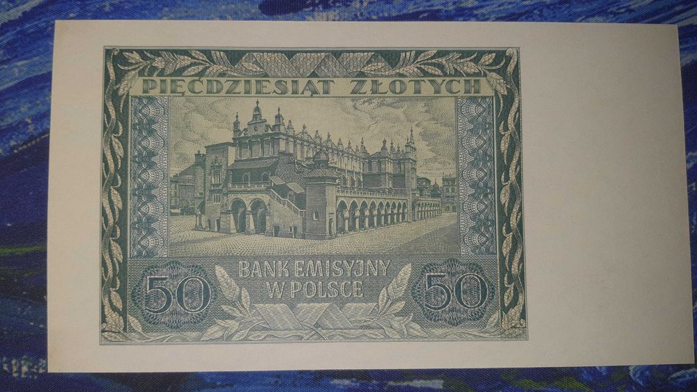 RZADKOŚĆ !!! 50 złotych 1940 s. D UNC/UNC- !!!