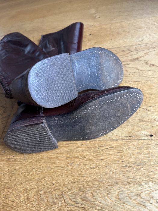 Buty do jazdy konnej jeździeckie oficerki skóra naturalna 39/40