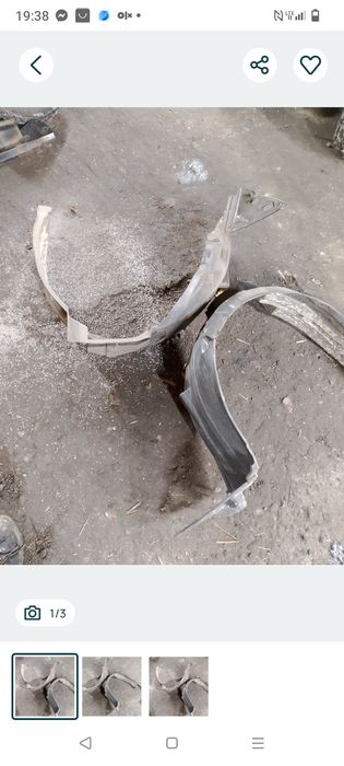 Nadkole prawe honda jazz